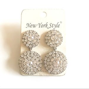 Diamond drop earrings good for holiday